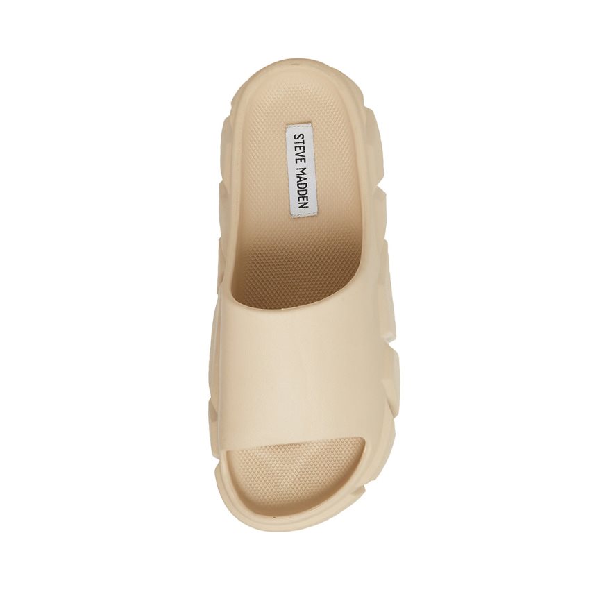 Sandalias de Diapositivas Steve Madden Charged Hombre Beige | ES AK1820